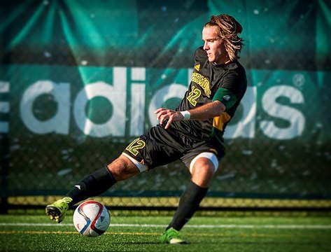 Jaime Miralles playing soccer for Vermont