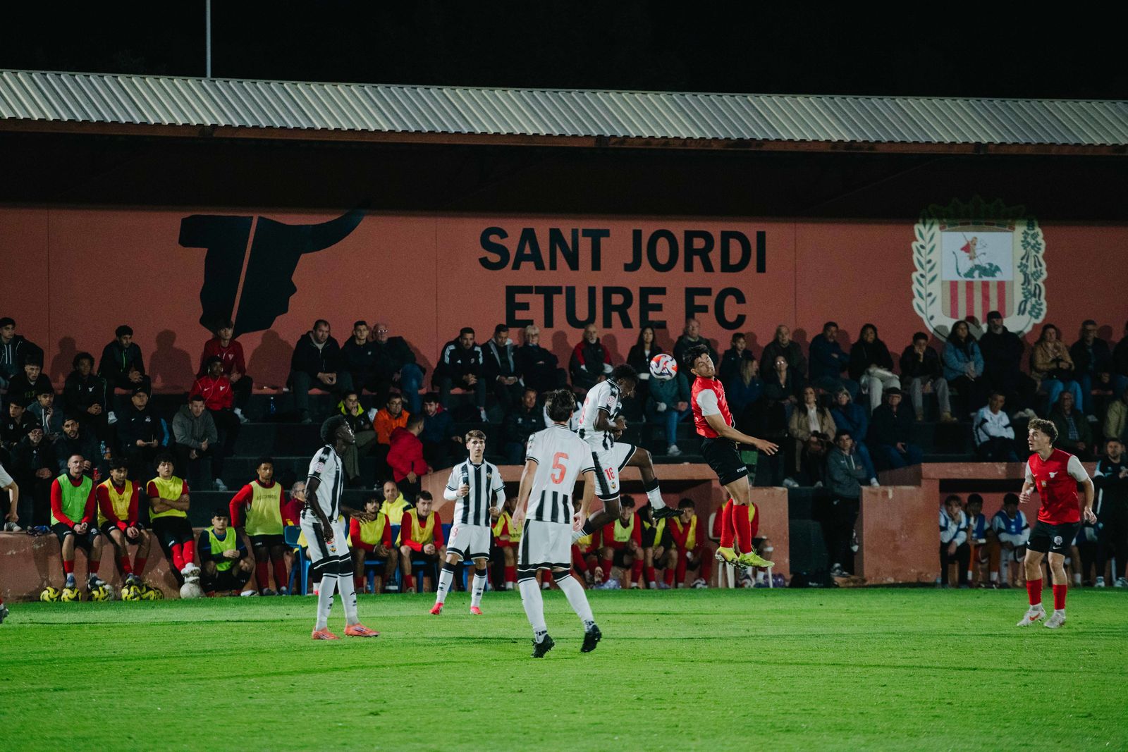 ETURE FC playing at Sant Jordi Stadium