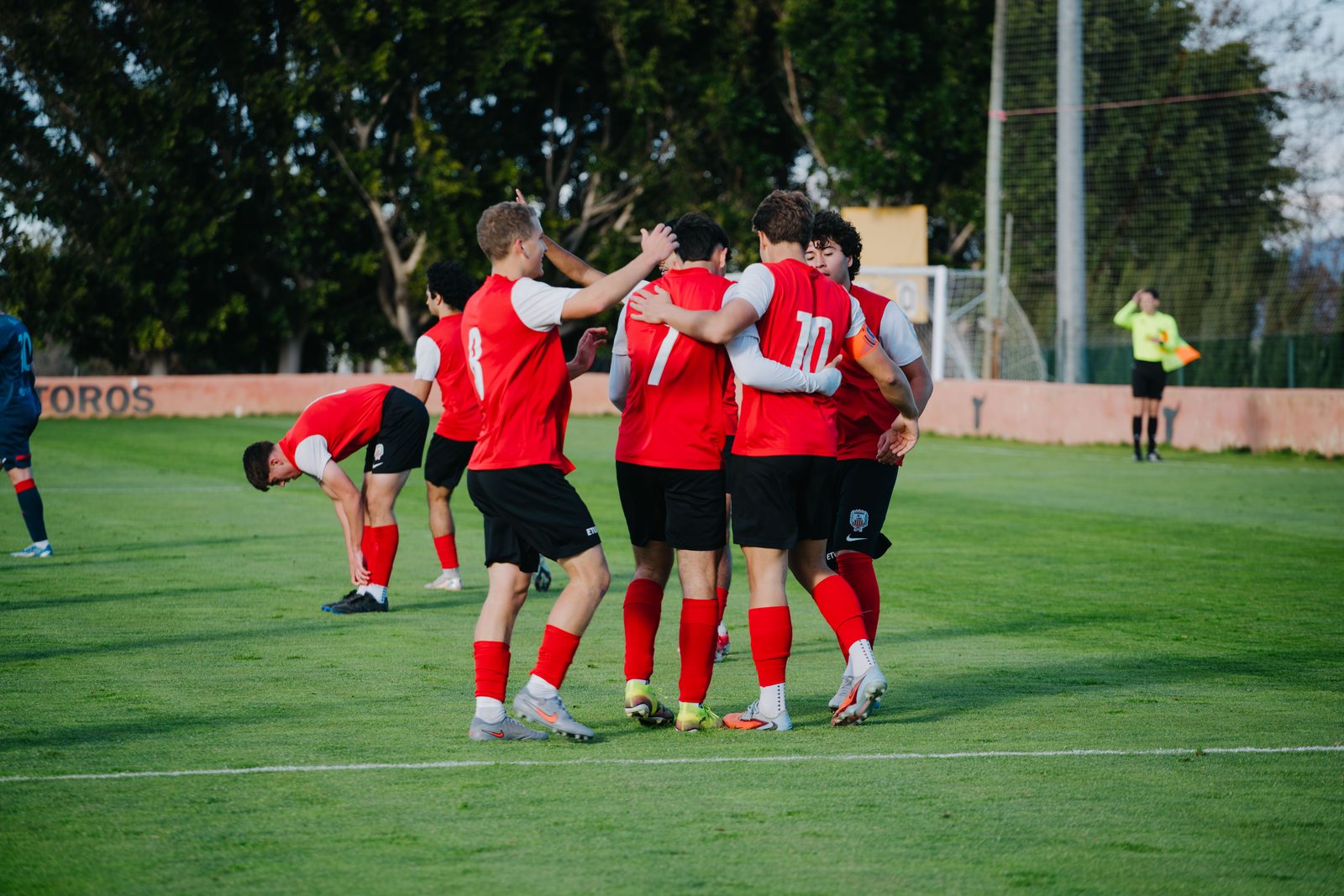 ETURE FC players celebrating a goal