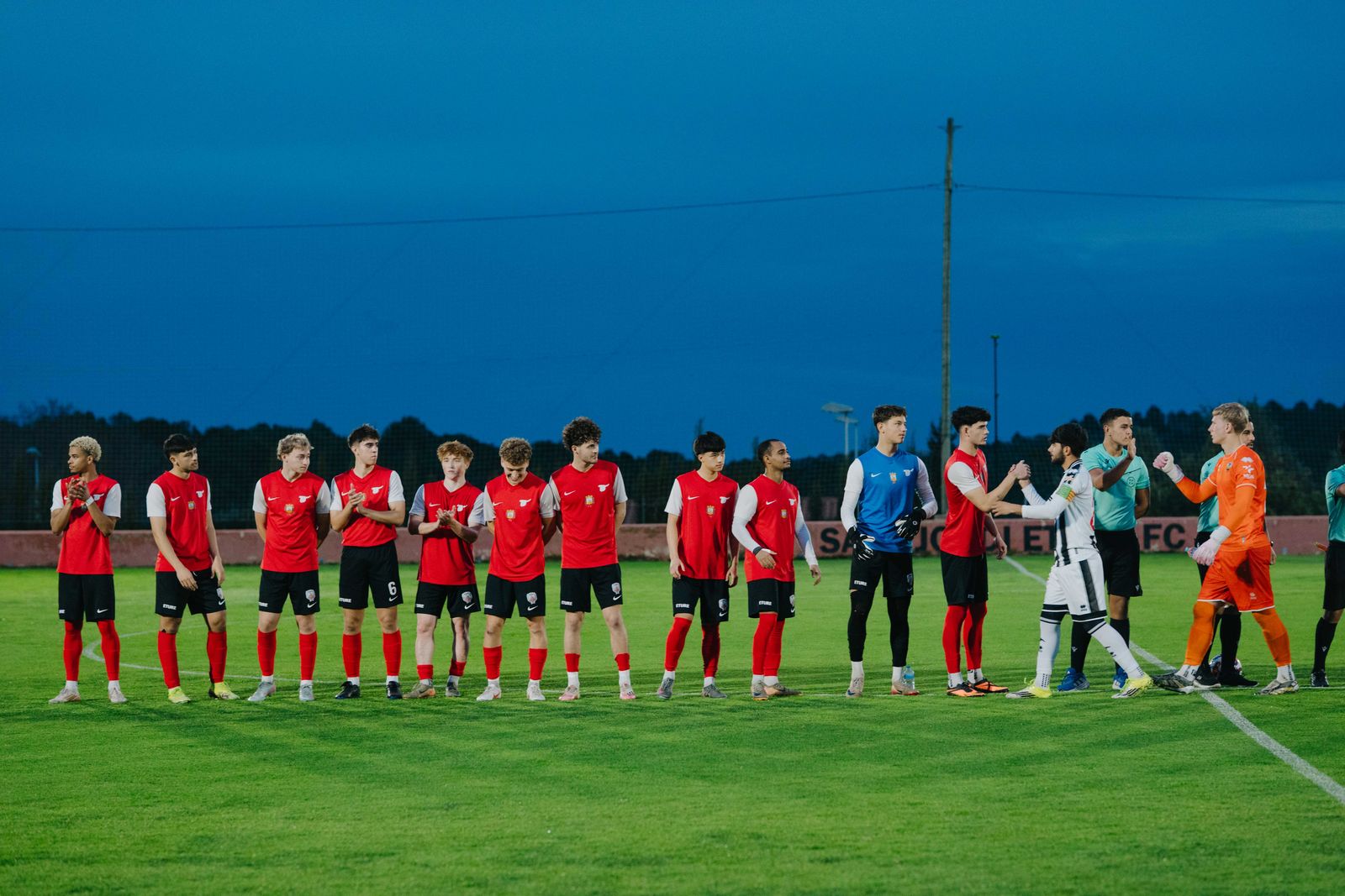 ETURE FC team lineup before a match