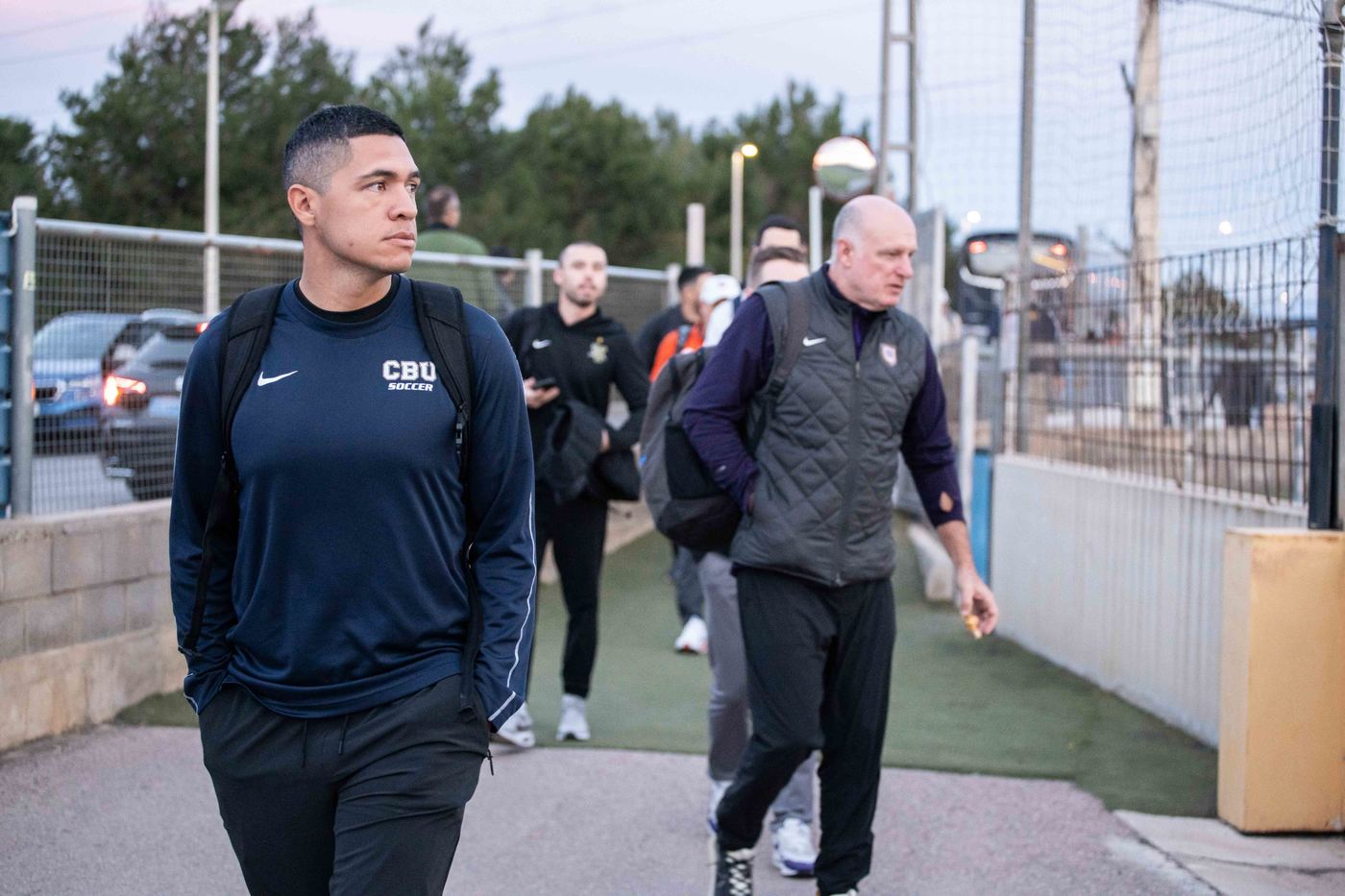 ETURE Showcase 2026 coaches walking the field