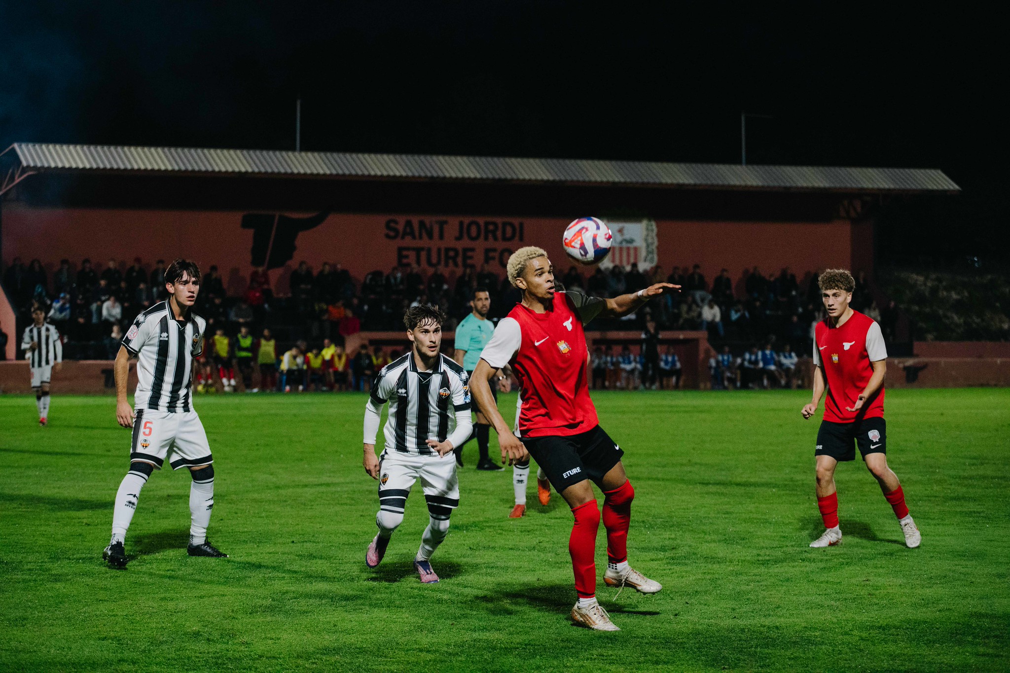 ETURE FC training match at Sant Jordi Stadium