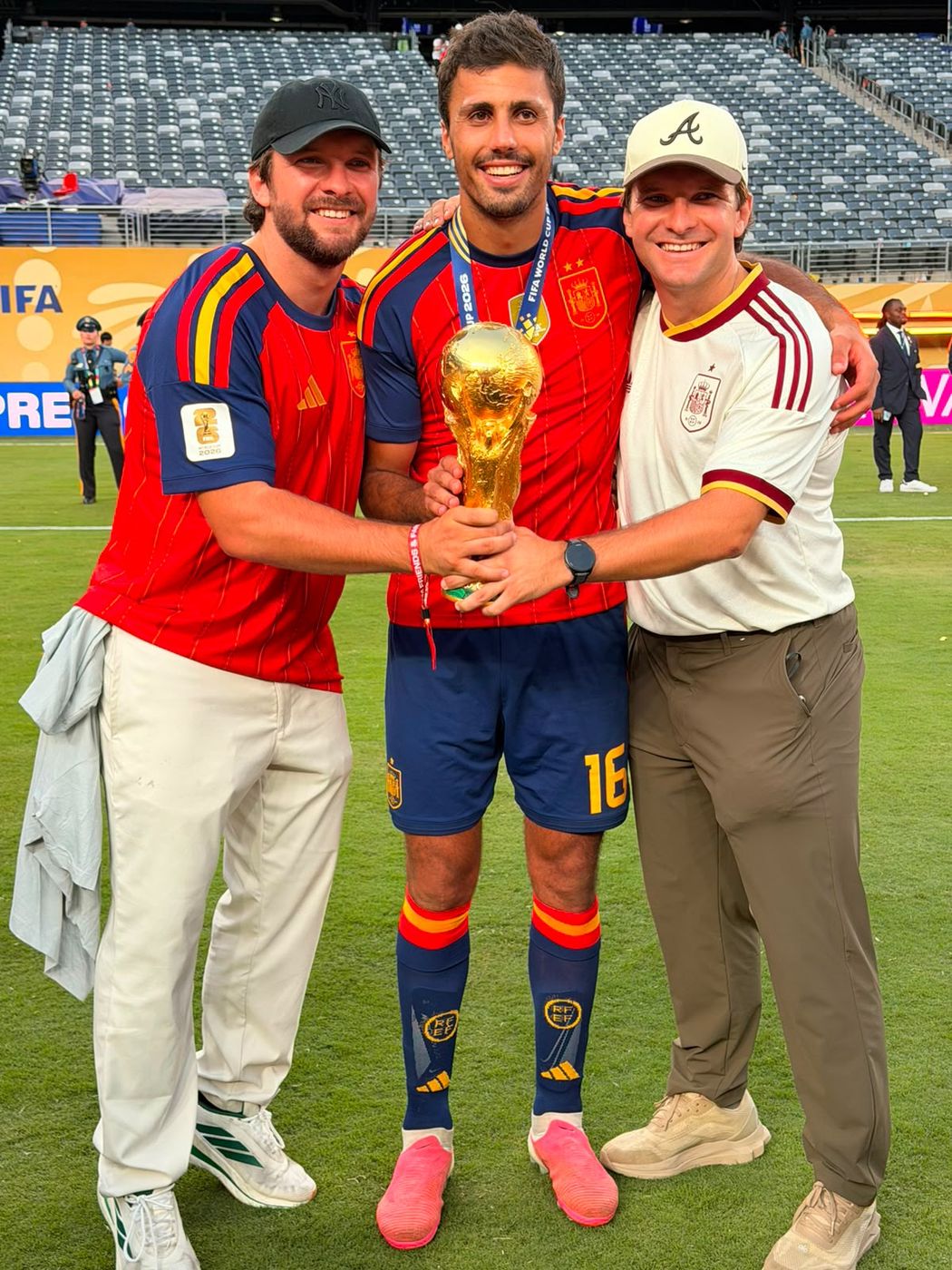 ETURE founders with a Spain international player